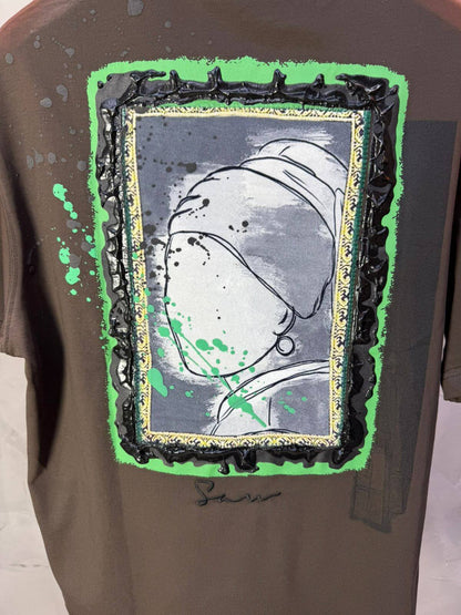 T-shirt Oversize Brown  – Art Gallery 5114