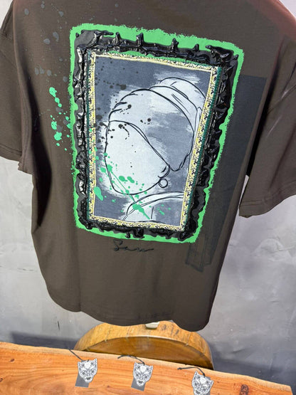T-shirt Oversize Brown  – Art Gallery 5114