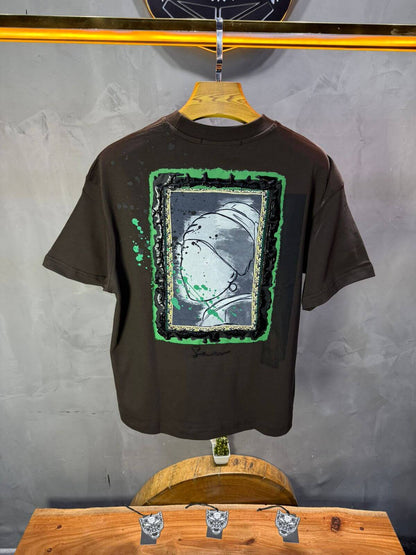 T-shirt Oversize Brown  – Art Gallery 5114