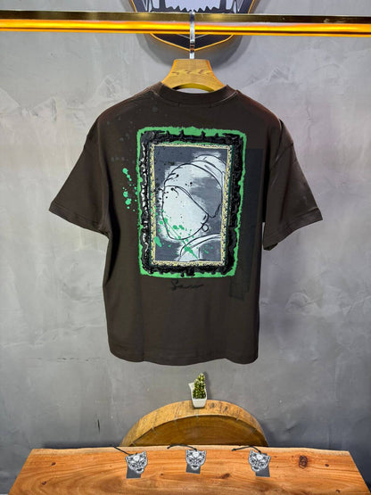 T-shirt Oversize Brown  – Art Gallery 5114