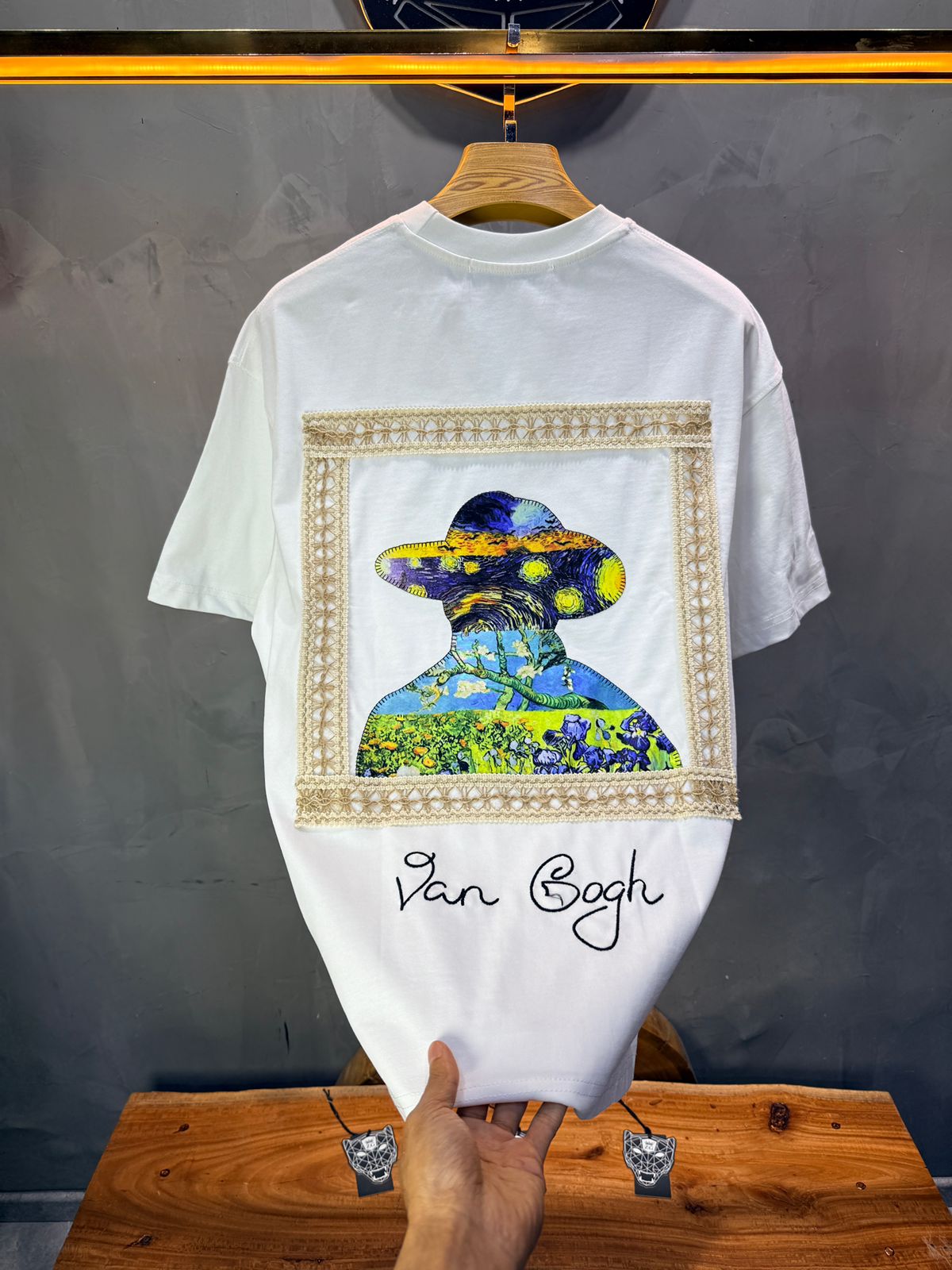 T-Shirt Oversize blanc Van Gogh 5060