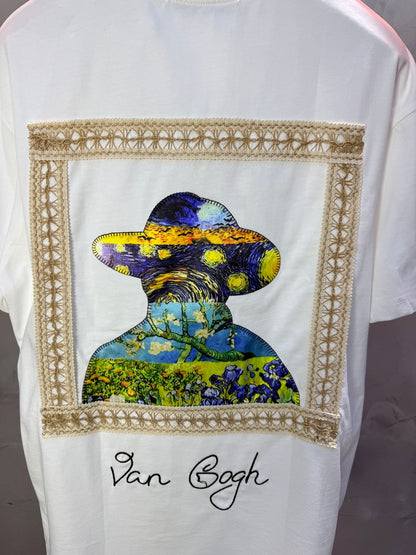 T-Shirt Oversize blanc Van Gogh 5060