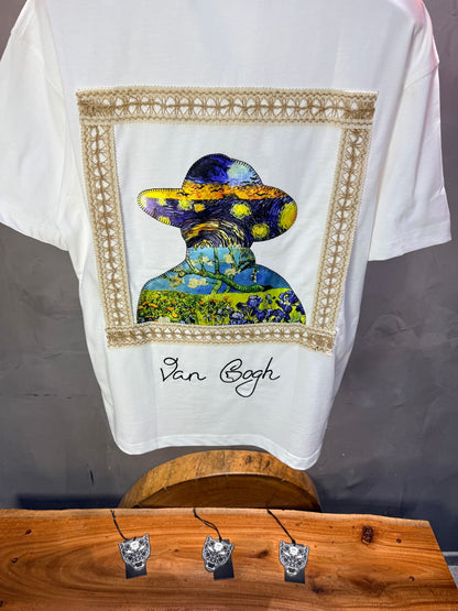 T-Shirt Oversize blanc Van Gogh 5060
