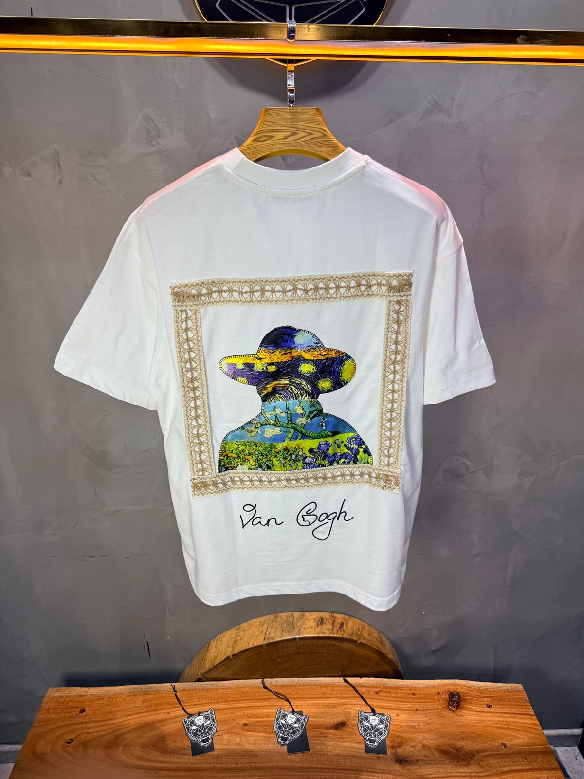 T-Shirt Oversize blanc Van Gogh 5060