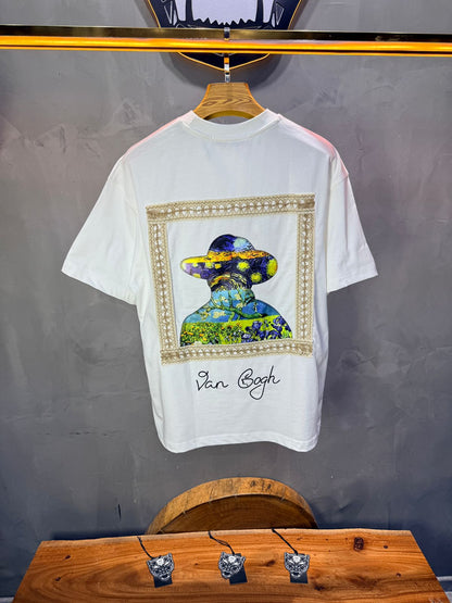 T-Shirt Oversize blanc Van Gogh 5060