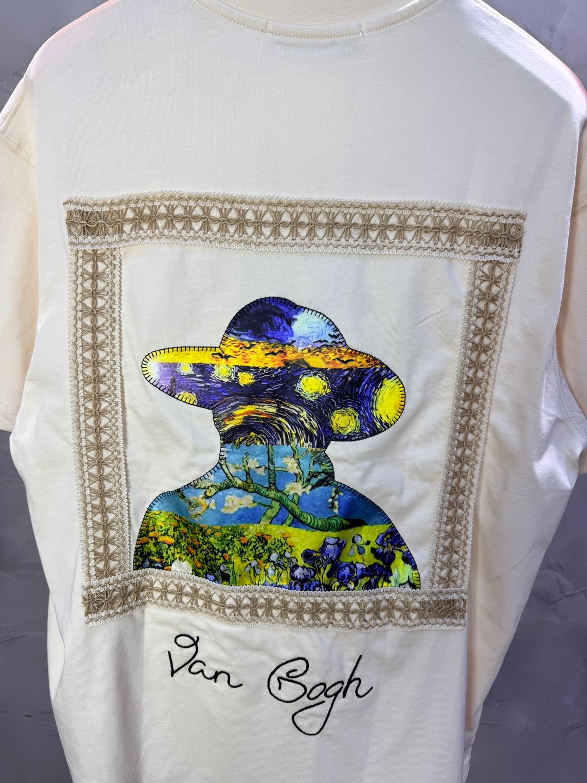 T-Shirt Oversize beige Van Gogh 5060