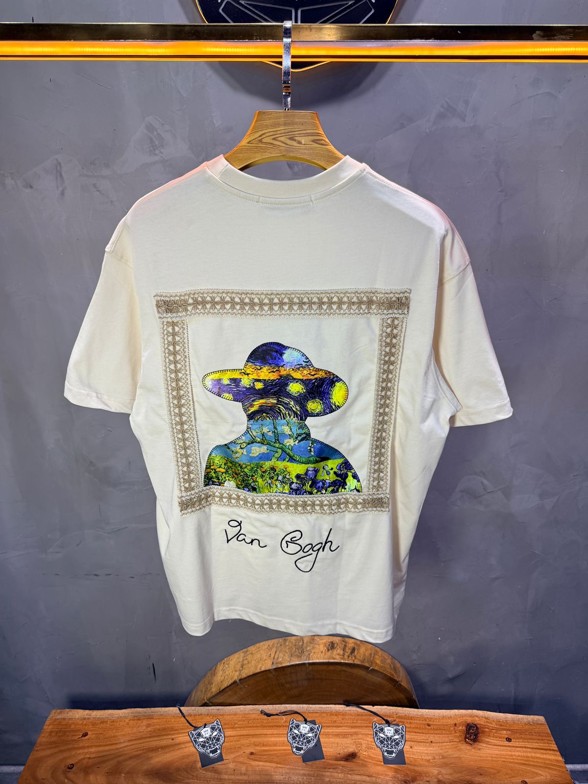 T-Shirt Oversize beige Van Gogh 5060