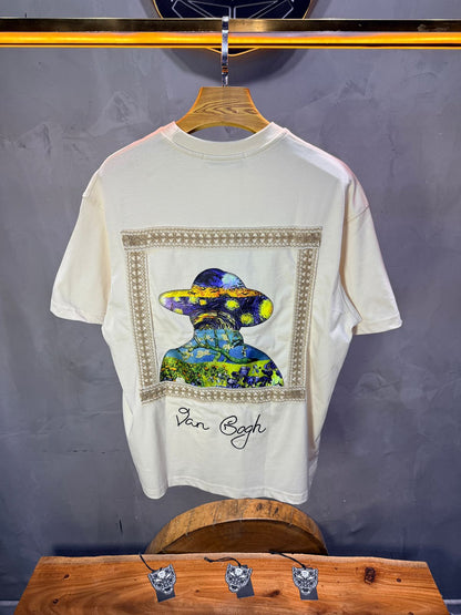 T-Shirt Oversize beige Van Gogh 5060