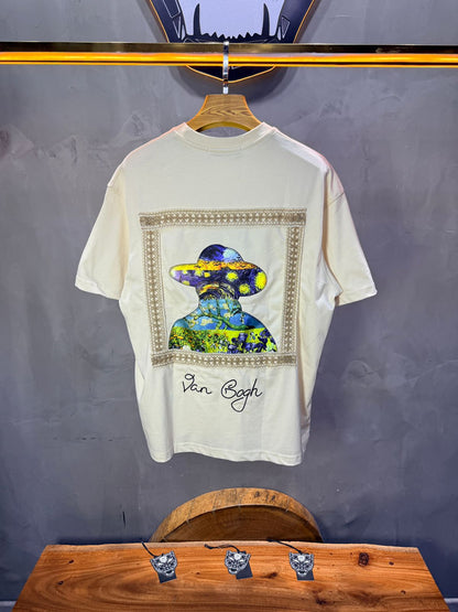 T-Shirt Oversize beige Van Gogh 5060