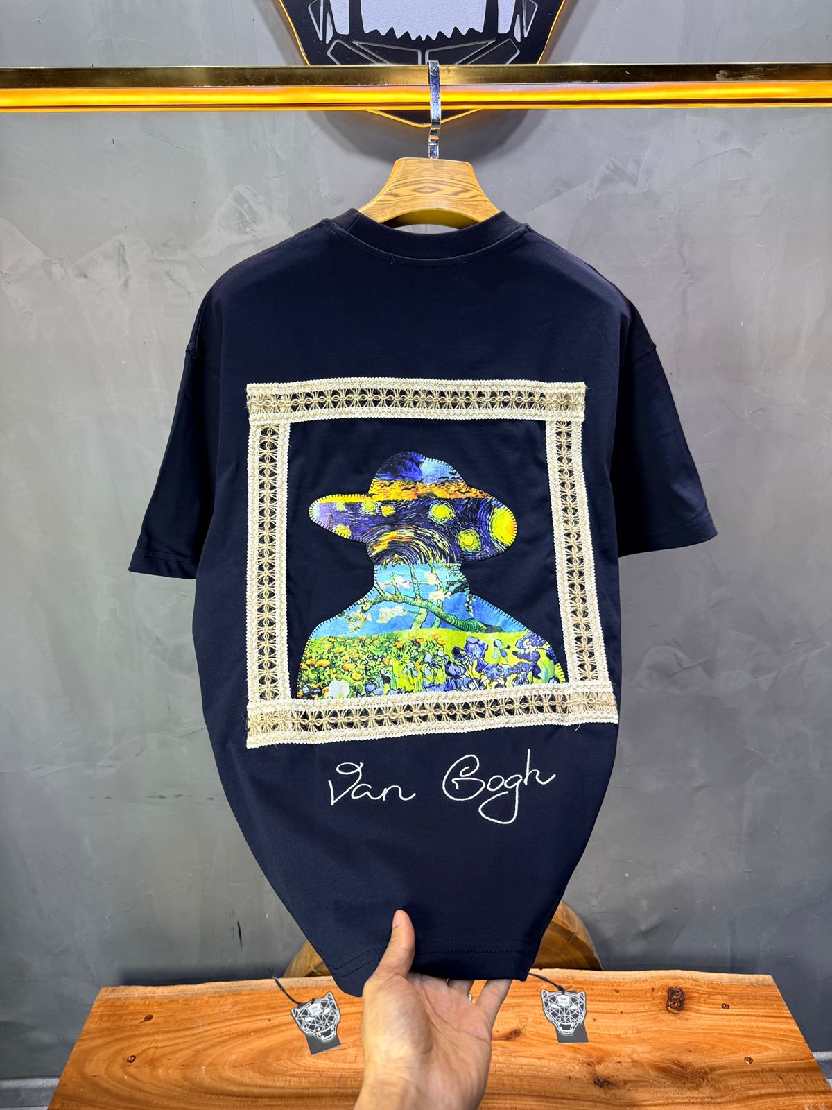 T-Shirt Oversize Navy Van Gogh 5060