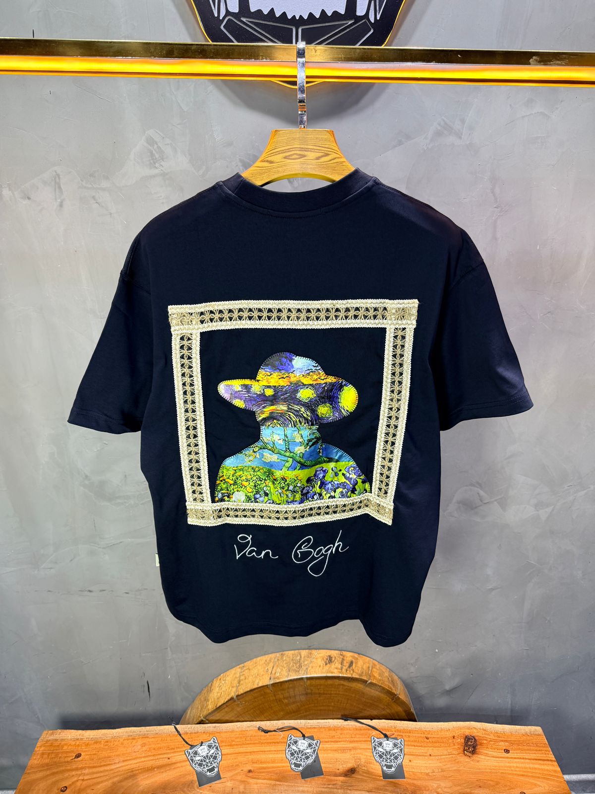 T-Shirt Oversize Navy Van Gogh 5060