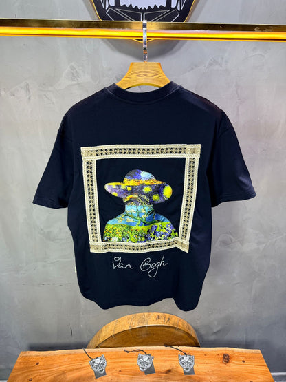 T-Shirt Oversize Navy Van Gogh 5060