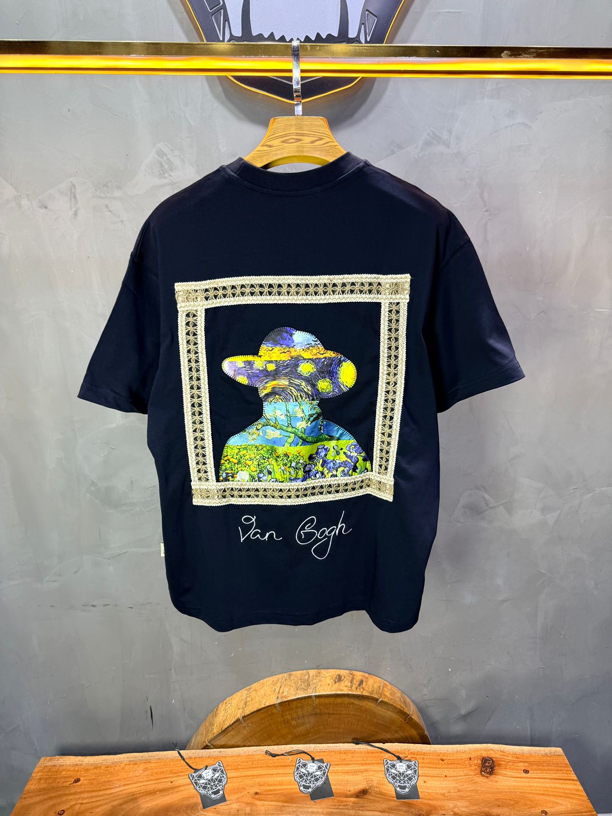 T-Shirt Oversize Navy Van Gogh 5060