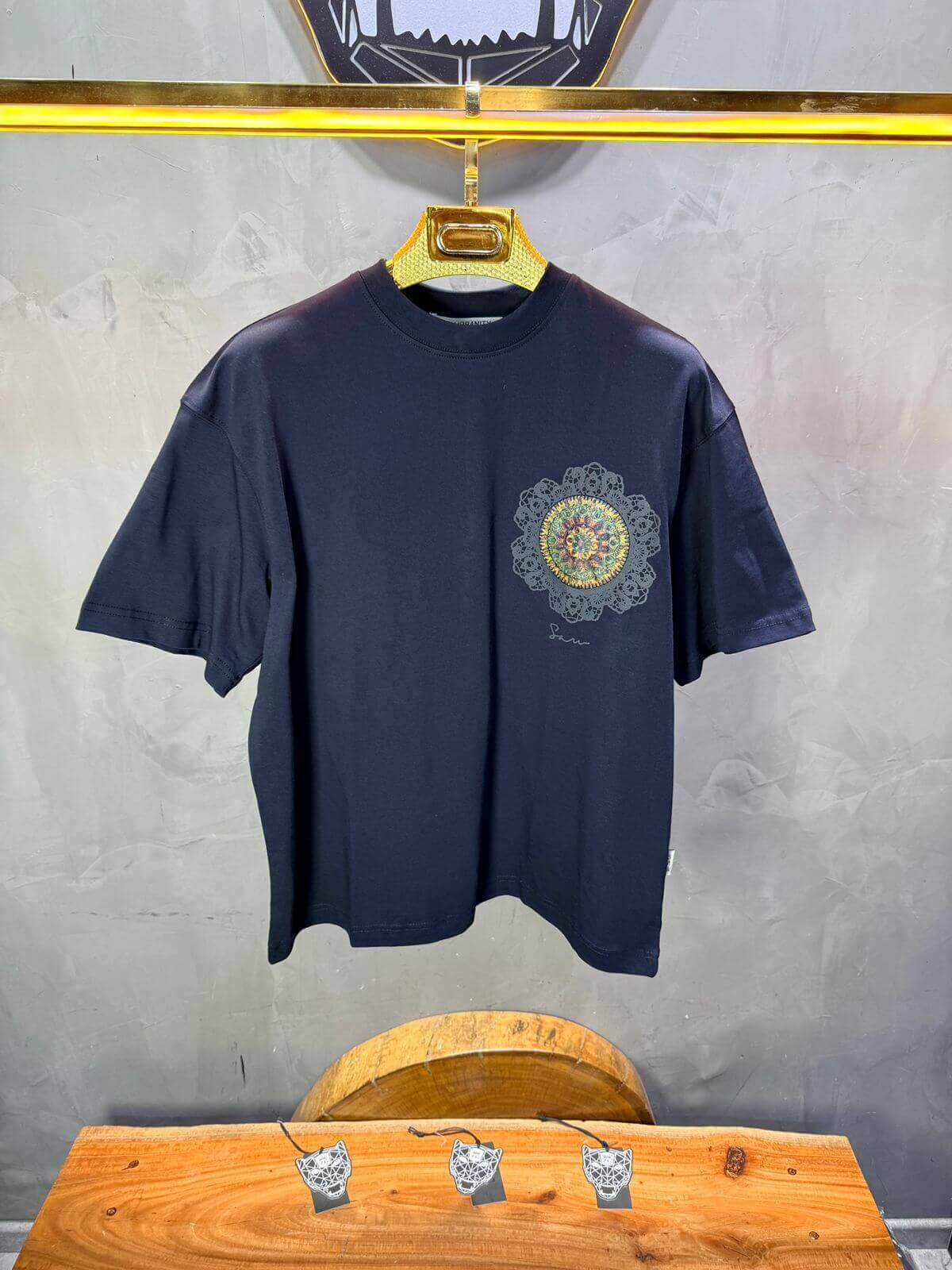 T-Shirt Oversize Navy Blue 5098