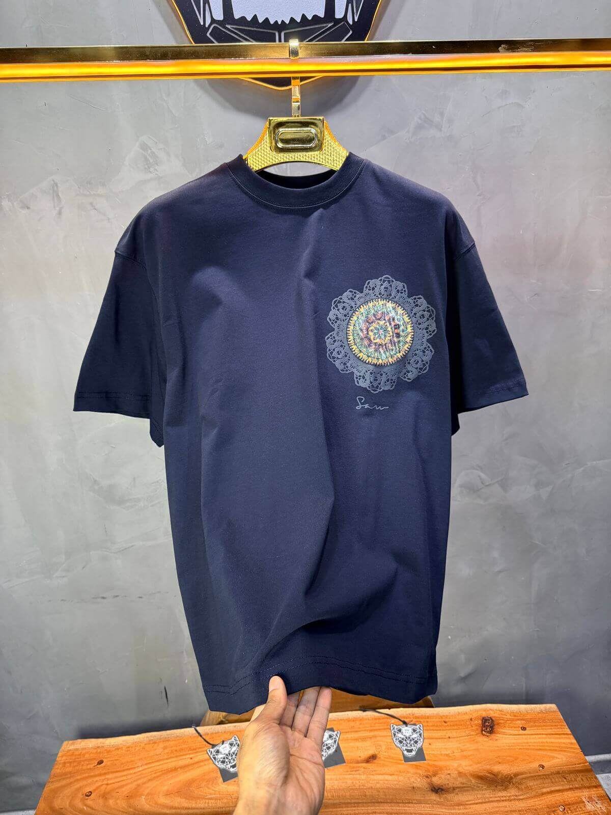 T-Shirt Oversize Navy Blue 5098