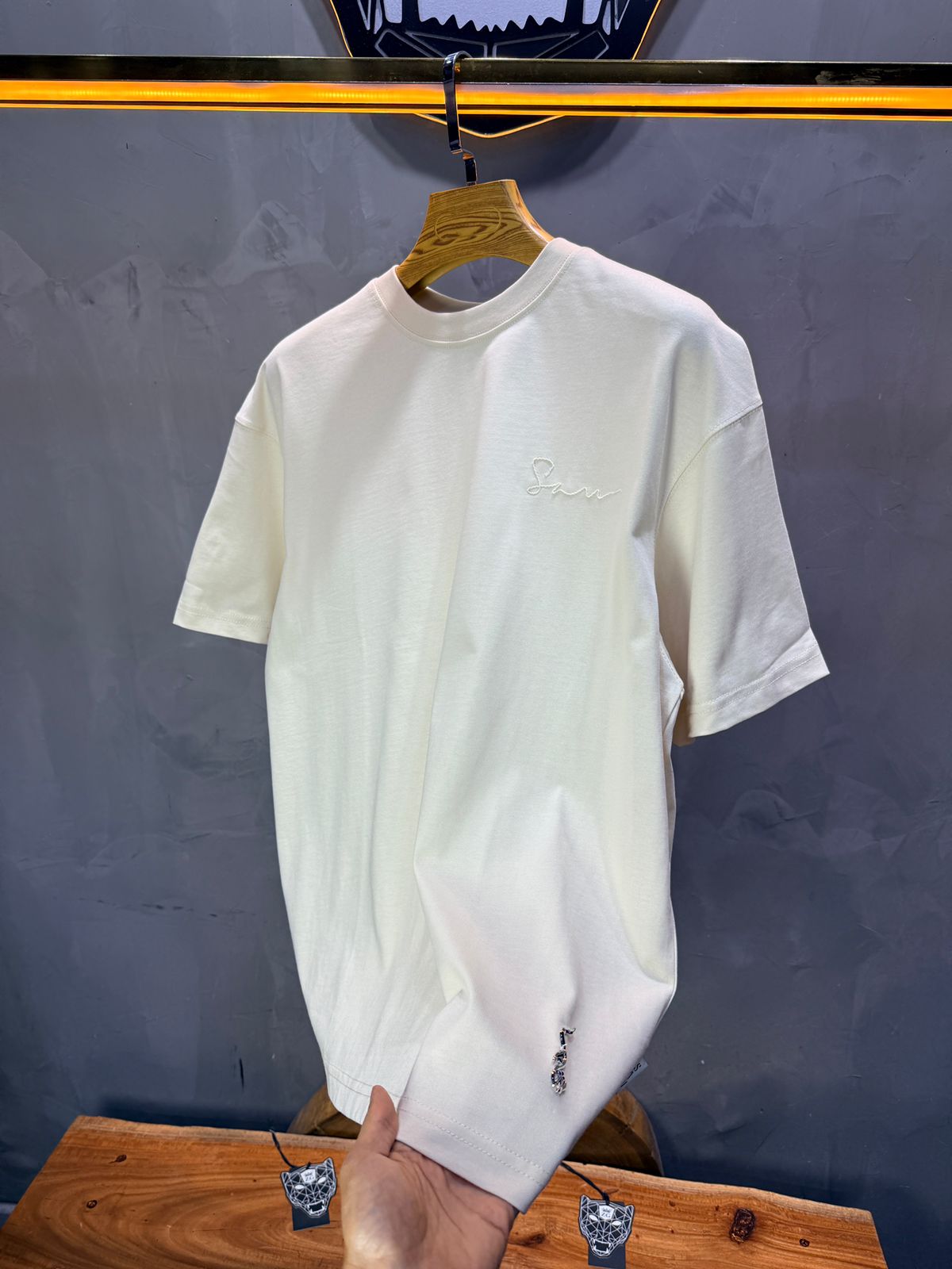 T-Shirt Oversize Beige Meem 5082