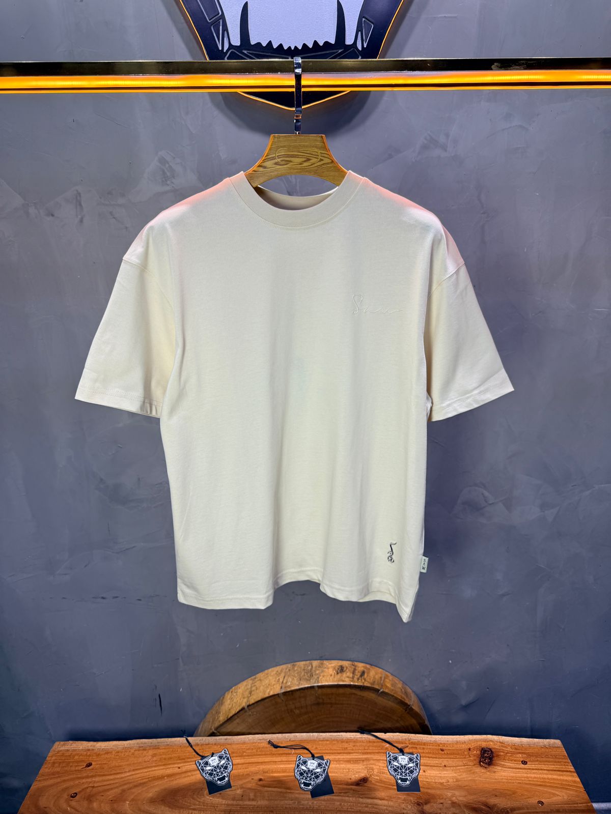 T-Shirt Oversize Beige Meem 5082