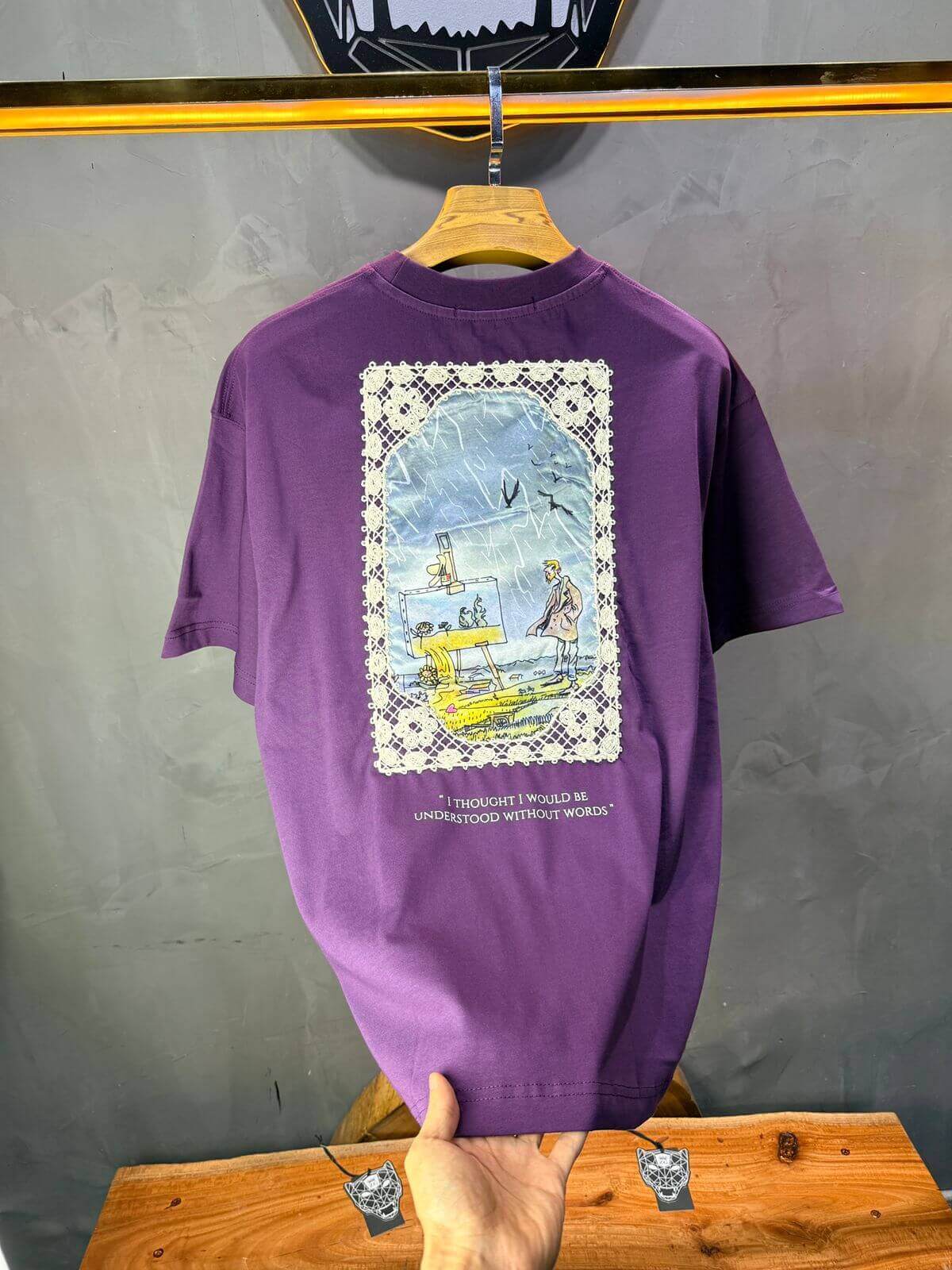 T-Shirt Oversize Move — Illustration Peintre & Citation Poétique 5097