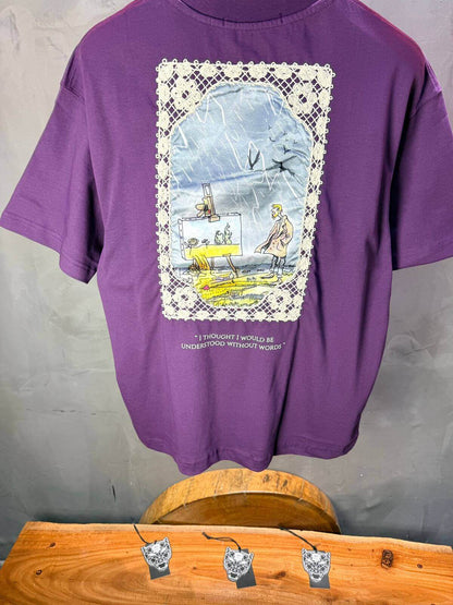 T-Shirt Oversize Move — Illustration Peintre & Citation Poétique 5097