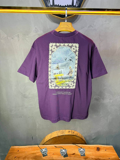 T-Shirt Oversize Move — Illustration Peintre & Citation Poétique 5097