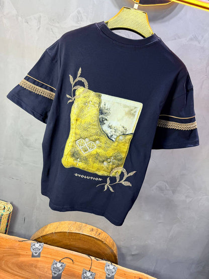 T-Shirt Navy Blue Bvolution 5072