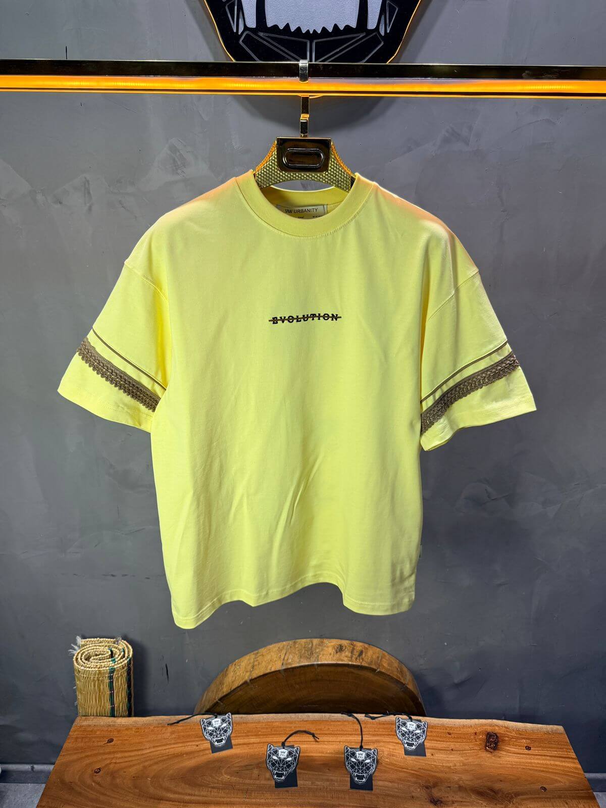 T-Shirt Oversize  yellow Bvolution 5072