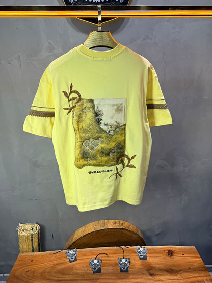 T-Shirt Oversize  yellow Bvolution 5072