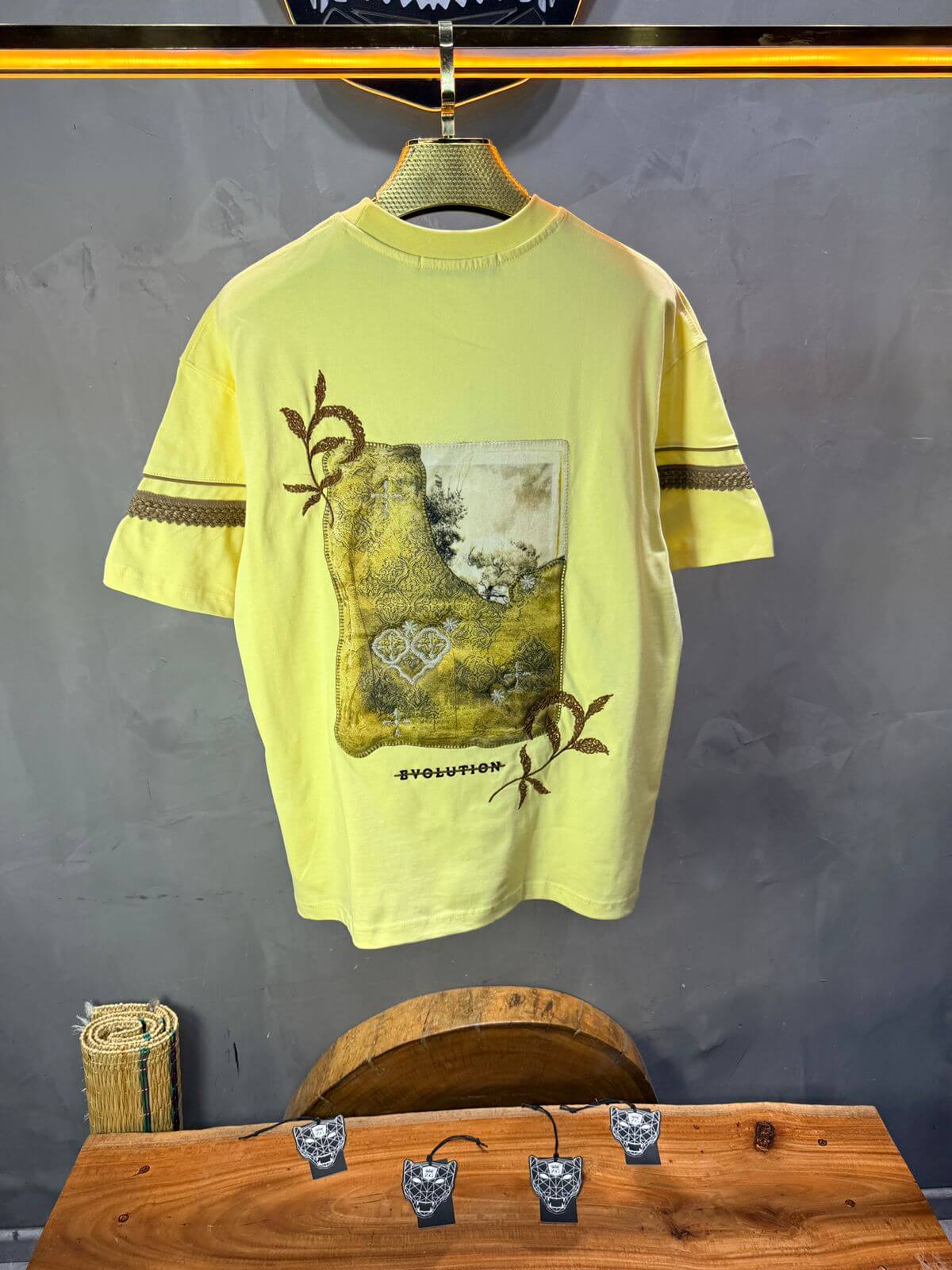 T-Shirt Oversize  yellow Bvolution 5072