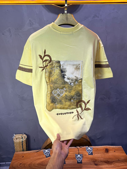 T-Shirt Oversize  yellow Bvolution 5072