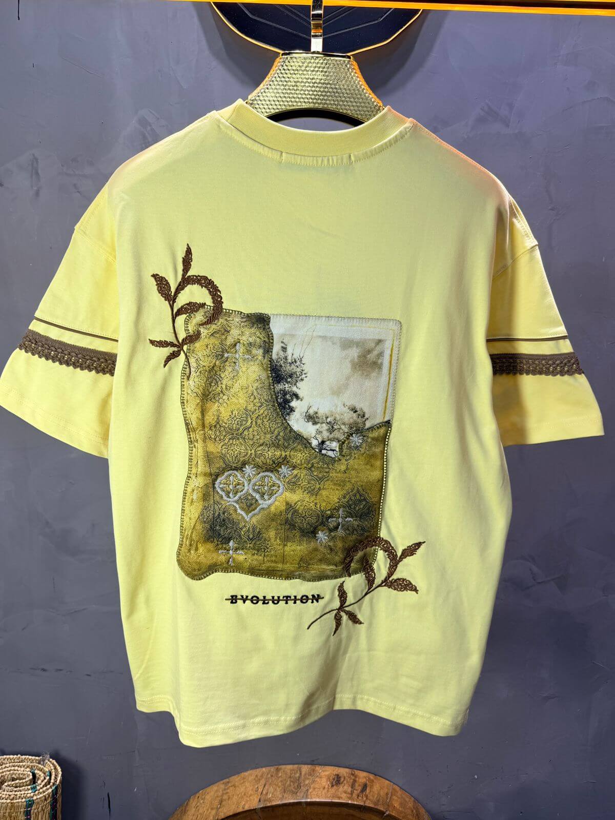 T-Shirt Oversize  yellow Bvolution 5072