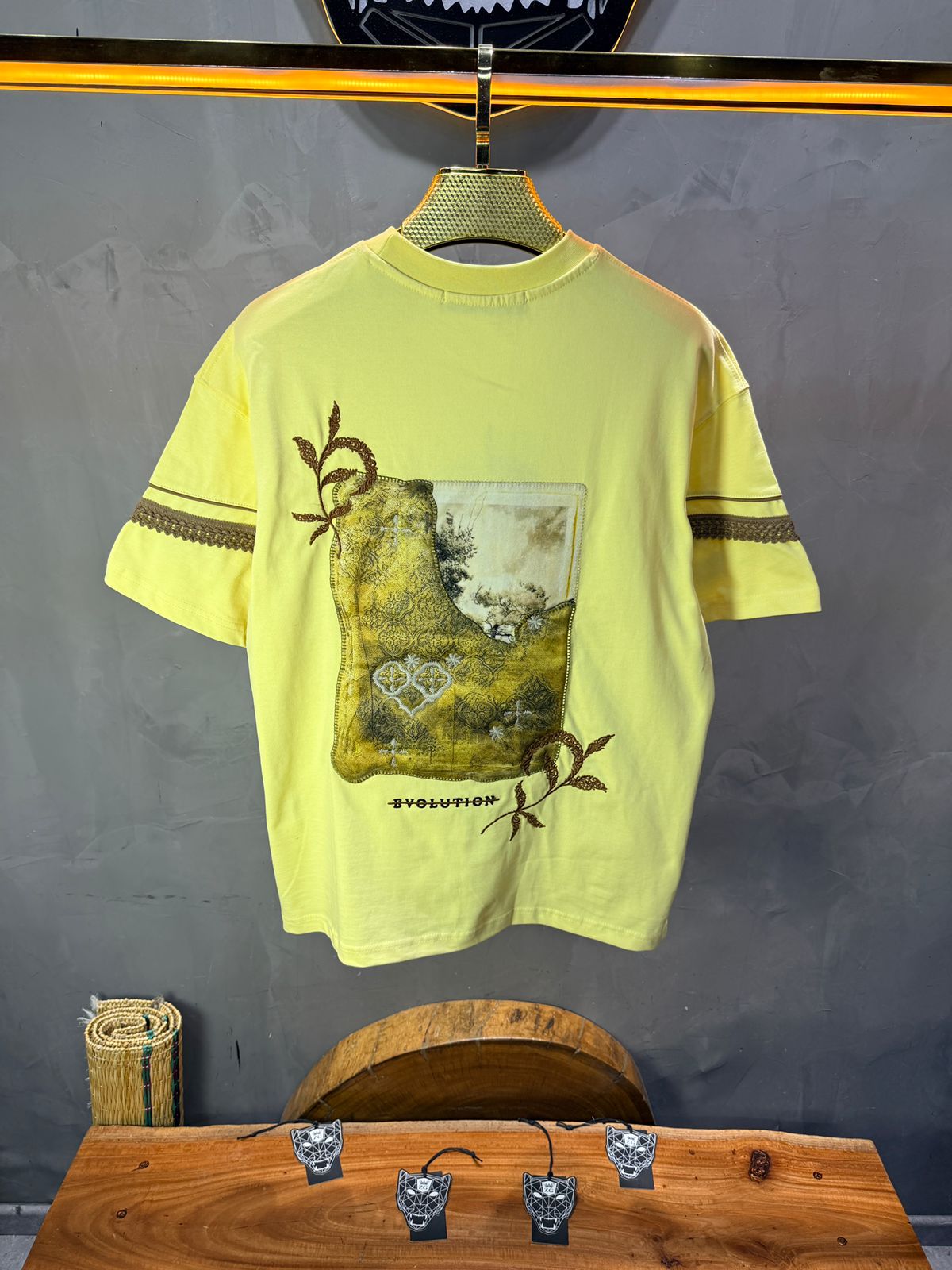 T-Shirt Oversize  yellow Bvolution 5072