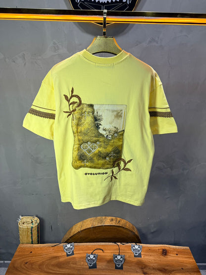T-Shirt Oversize  yellow Bvolution 5072