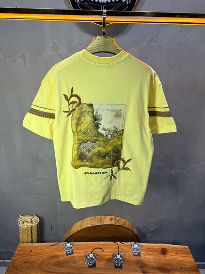 T-Shirt Oversize  yellow Bvolution 5072