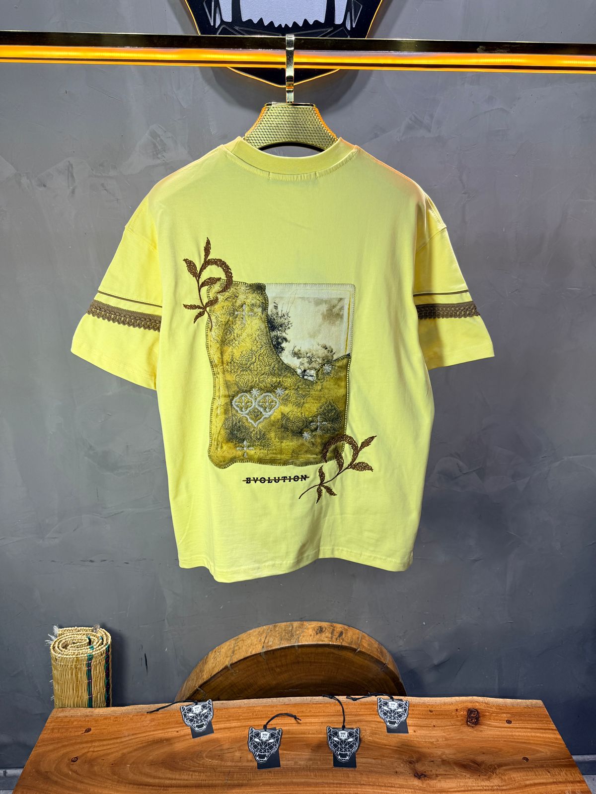 T-Shirt Oversize  yellow Bvolution 5072