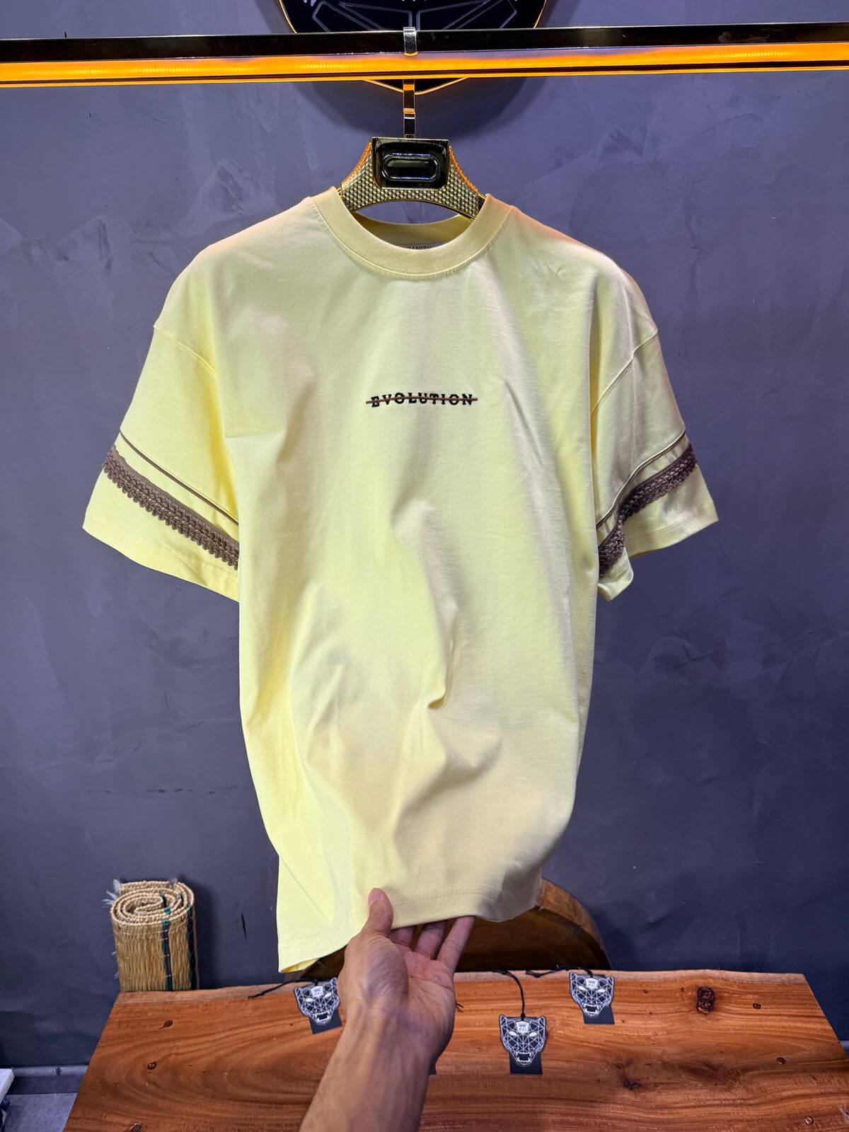 T-Shirt Oversize  yellow Bvolution 5072