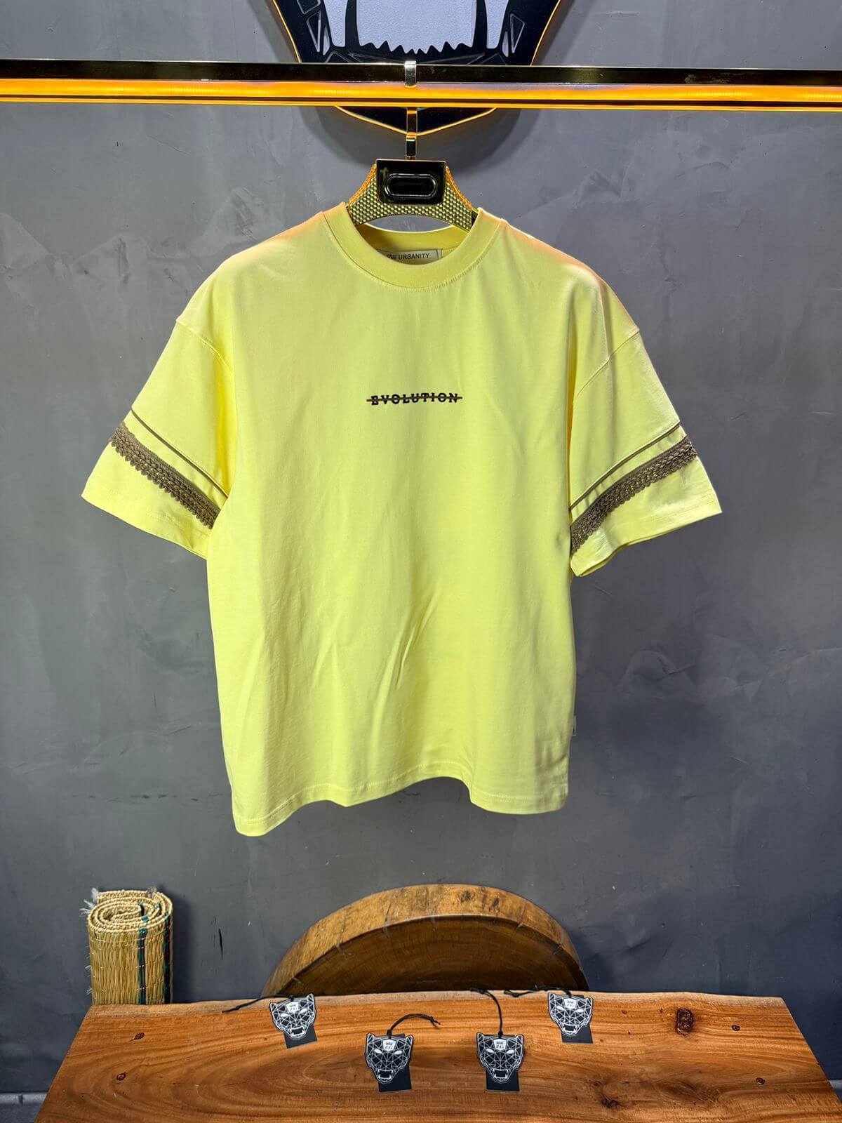 T-Shirt Oversize  yellow Bvolution 5072