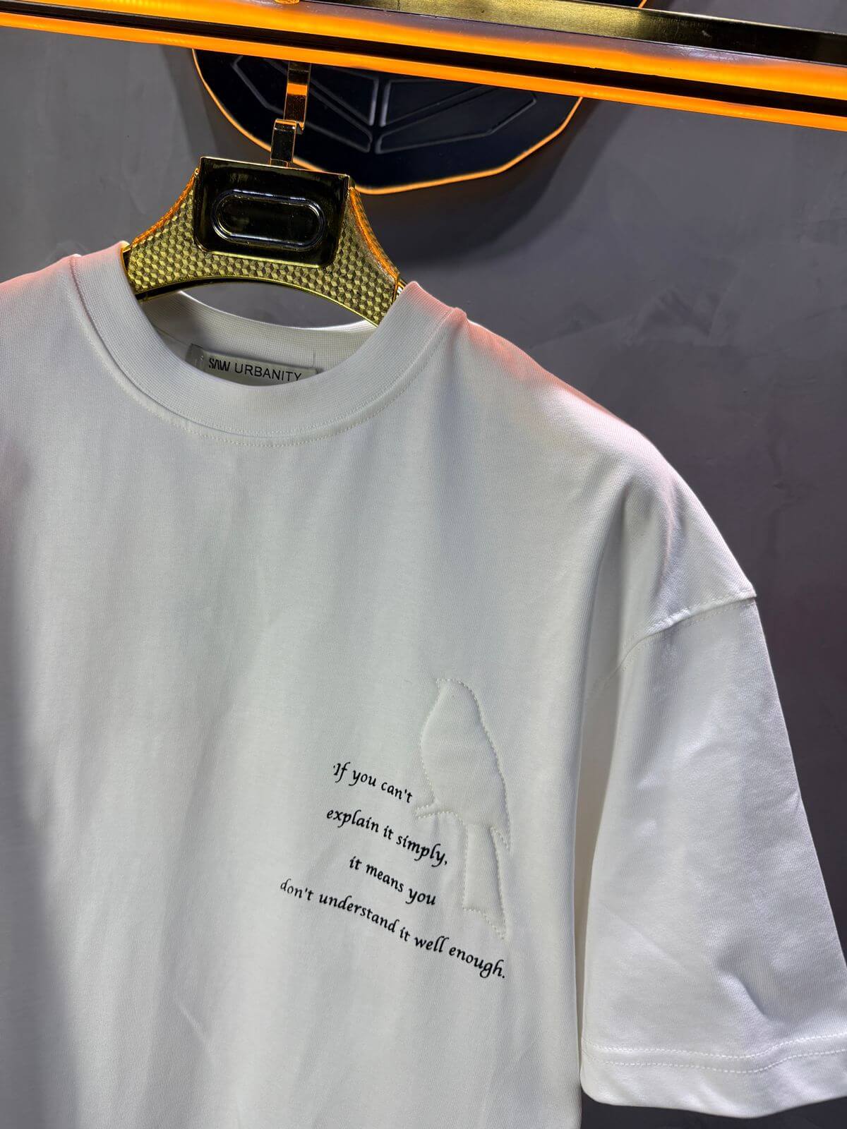 T-Shirt Oversize Blanc Urbanity 5128