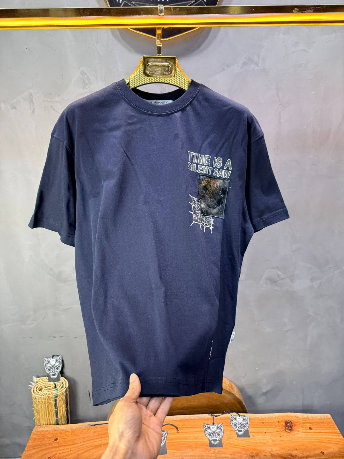 T-Shirt Oversize Blue navy Urbanity 5101