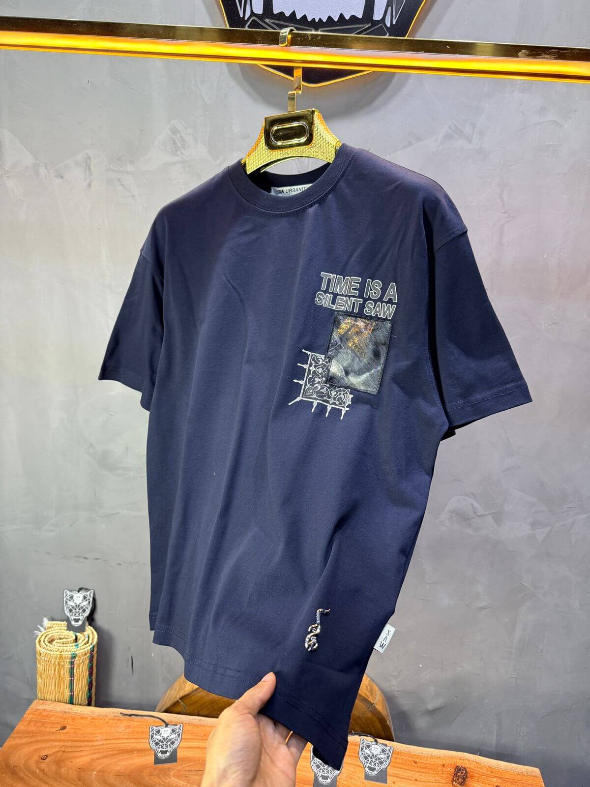 T-Shirt Oversize Blue navy Urbanity 5101