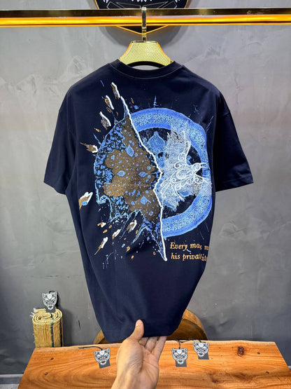 T-shirt Oversize Navy Blue 5127