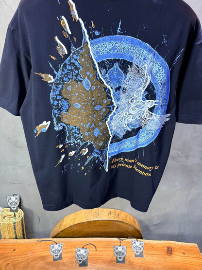 T-shirt Oversize Navy Blue 5127