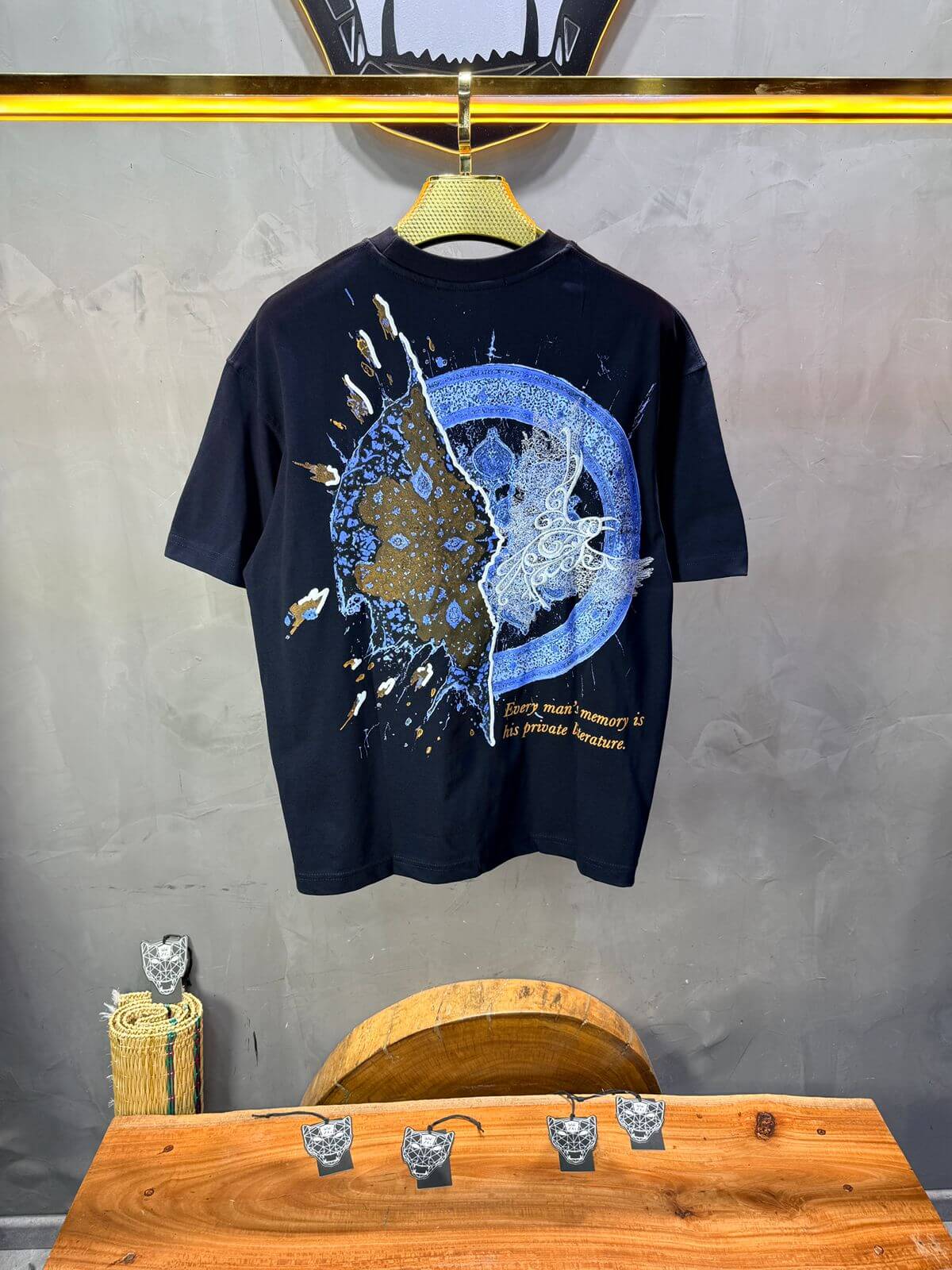 T-shirt Oversize Navy Blue 5127