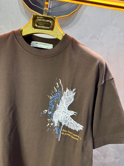 T-shirt Oversize Brown 5127