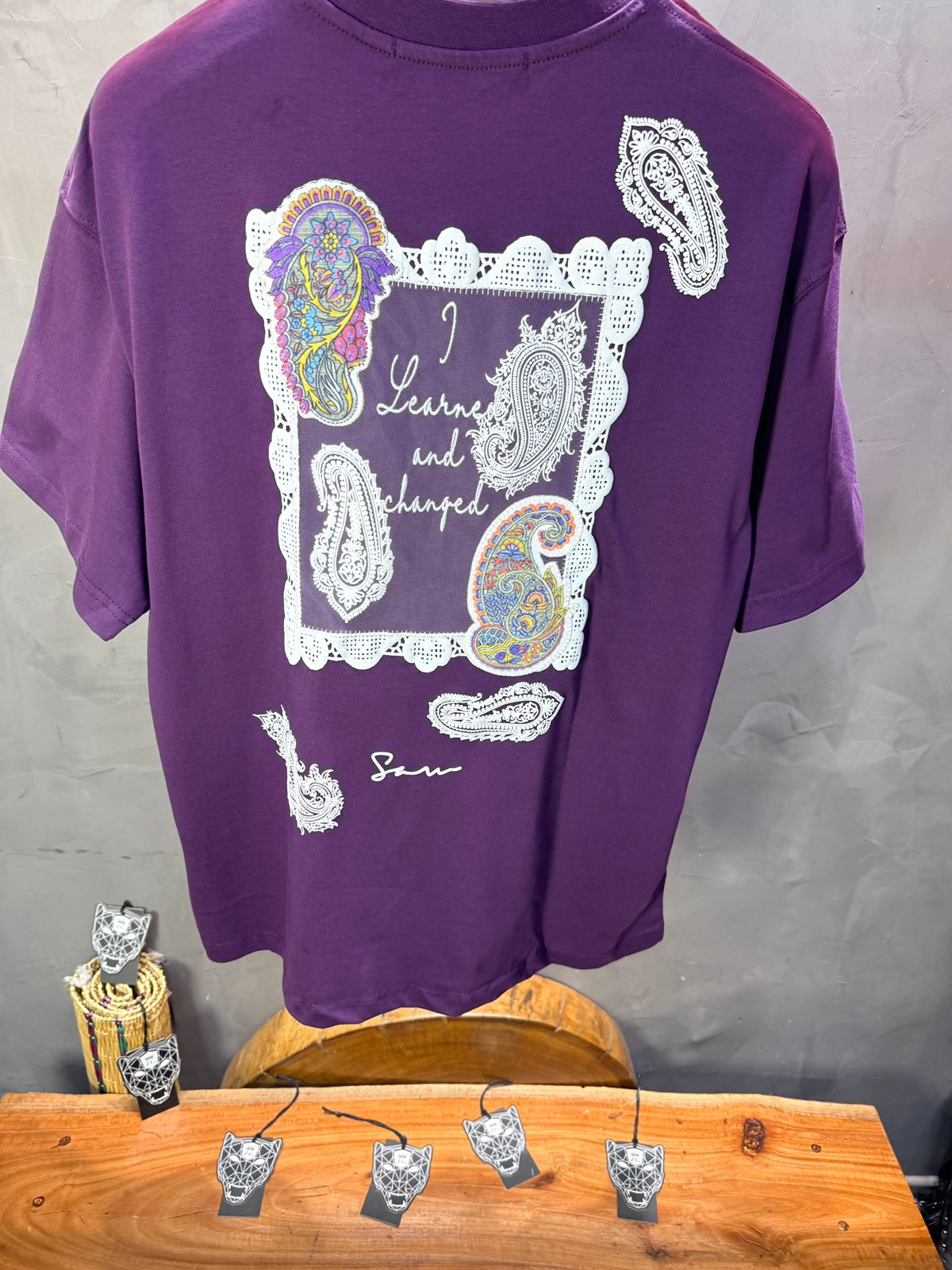 T-Shirt Oversize Move Paisley "I Learned and Changed" 5109 (Copie)