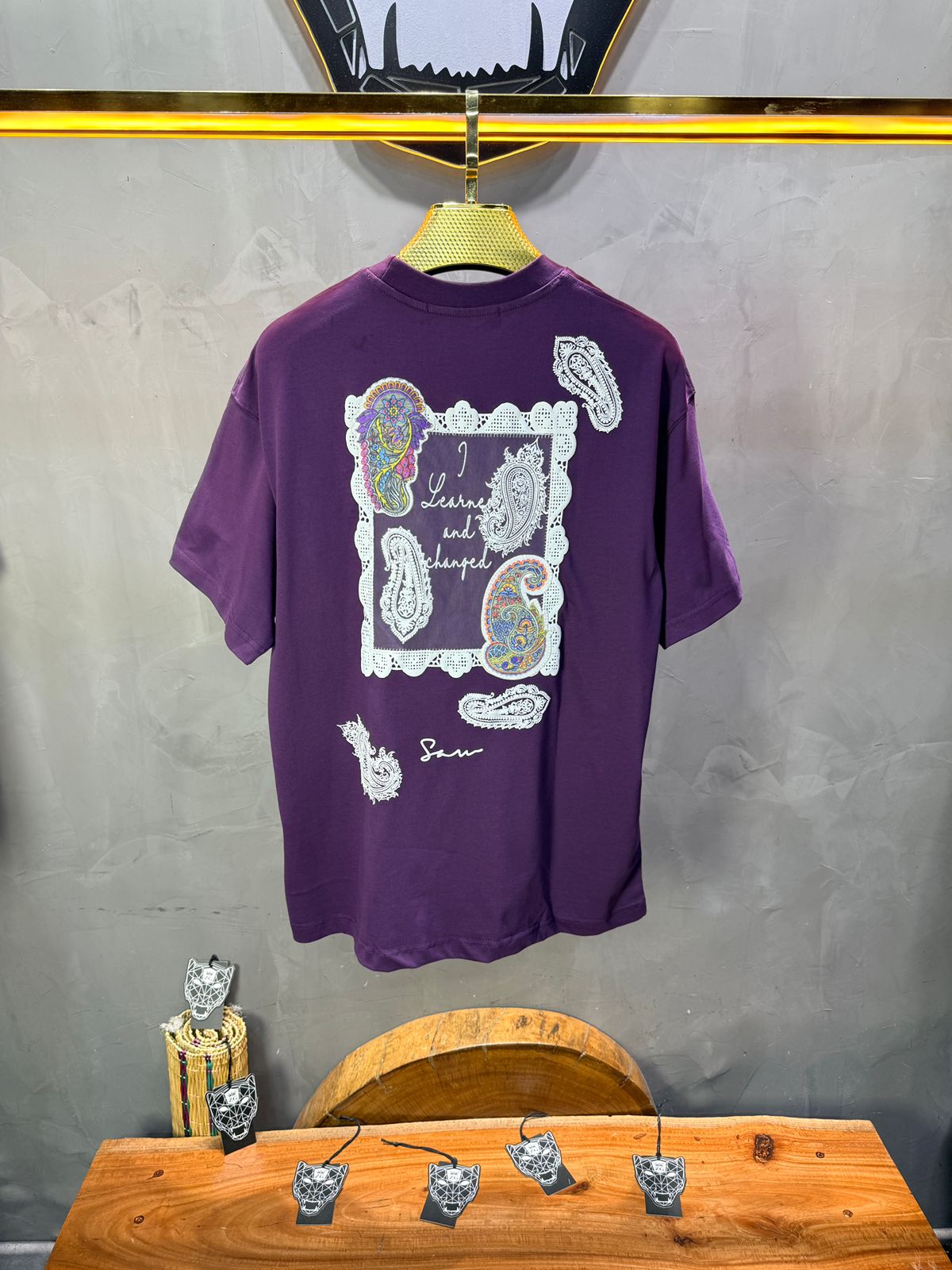 T-Shirt Oversize Move Paisley "I Learned and Changed" 5109 (Copie)