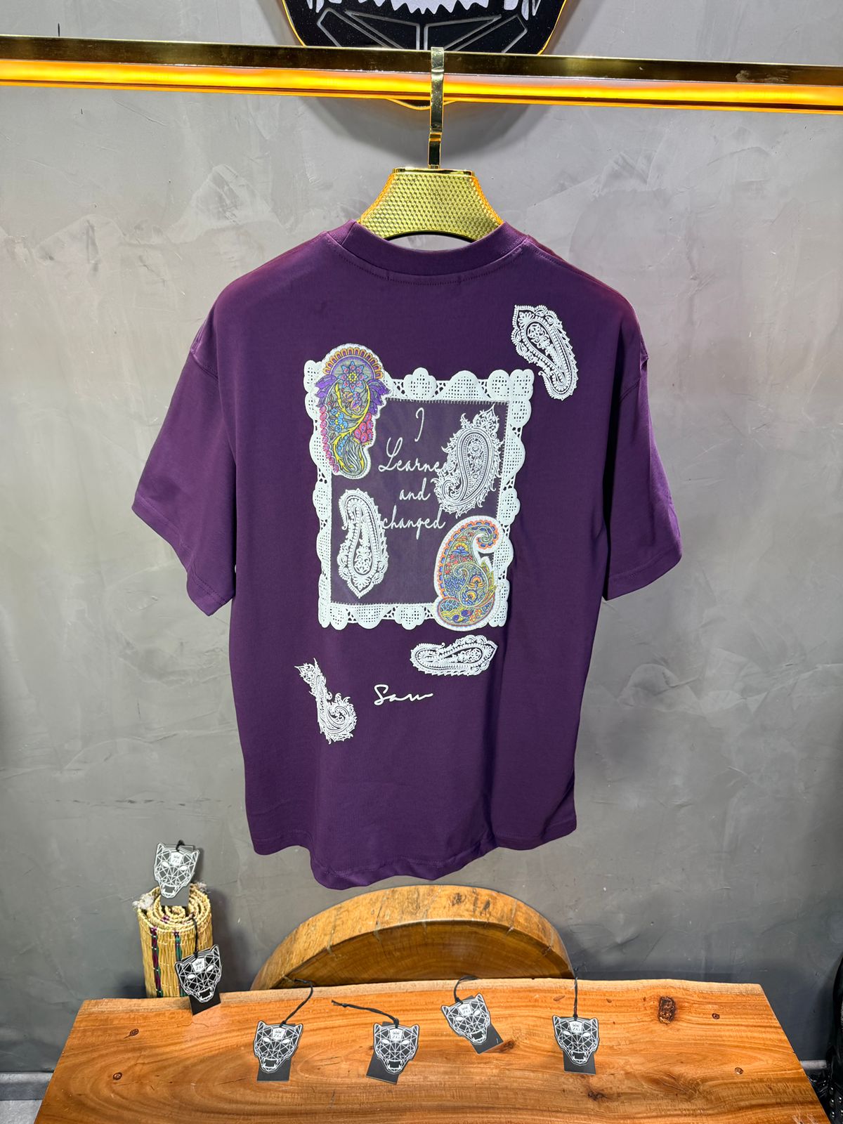 T-Shirt Oversize Move Paisley "I Learned and Changed" 5109 (Copie)