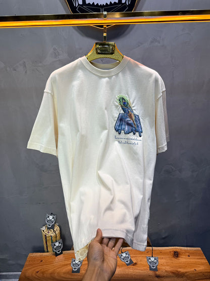 T-Shirt Oversize Beige Plume de Paon | SAW Urbanity 5133 (Copie)