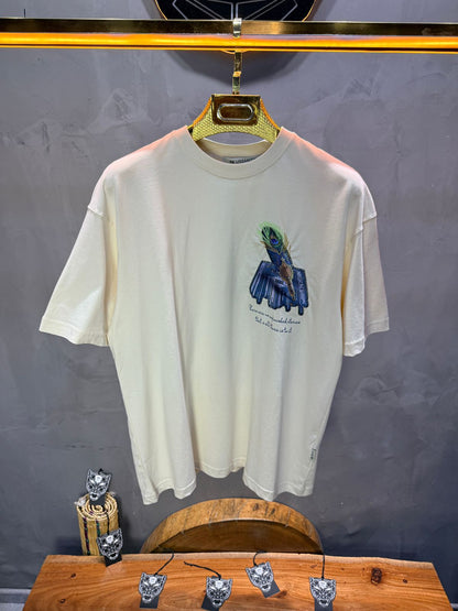 T-Shirt Oversize Beige Plume de Paon | SAW Urbanity 5133 (Copie)