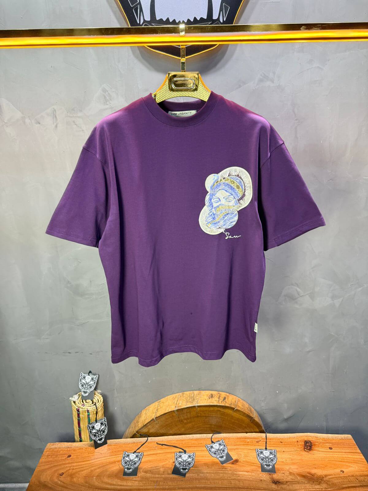 T-Shirt Oversize Move Brodé – Art Oriental 5108