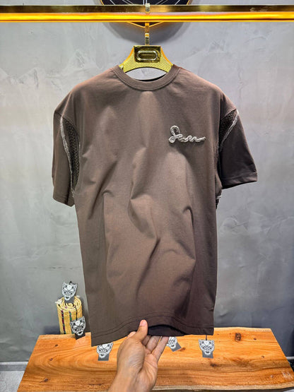 T-Shirt Oversize Brown "Sam" Diamond | SAW Urbanity 5085